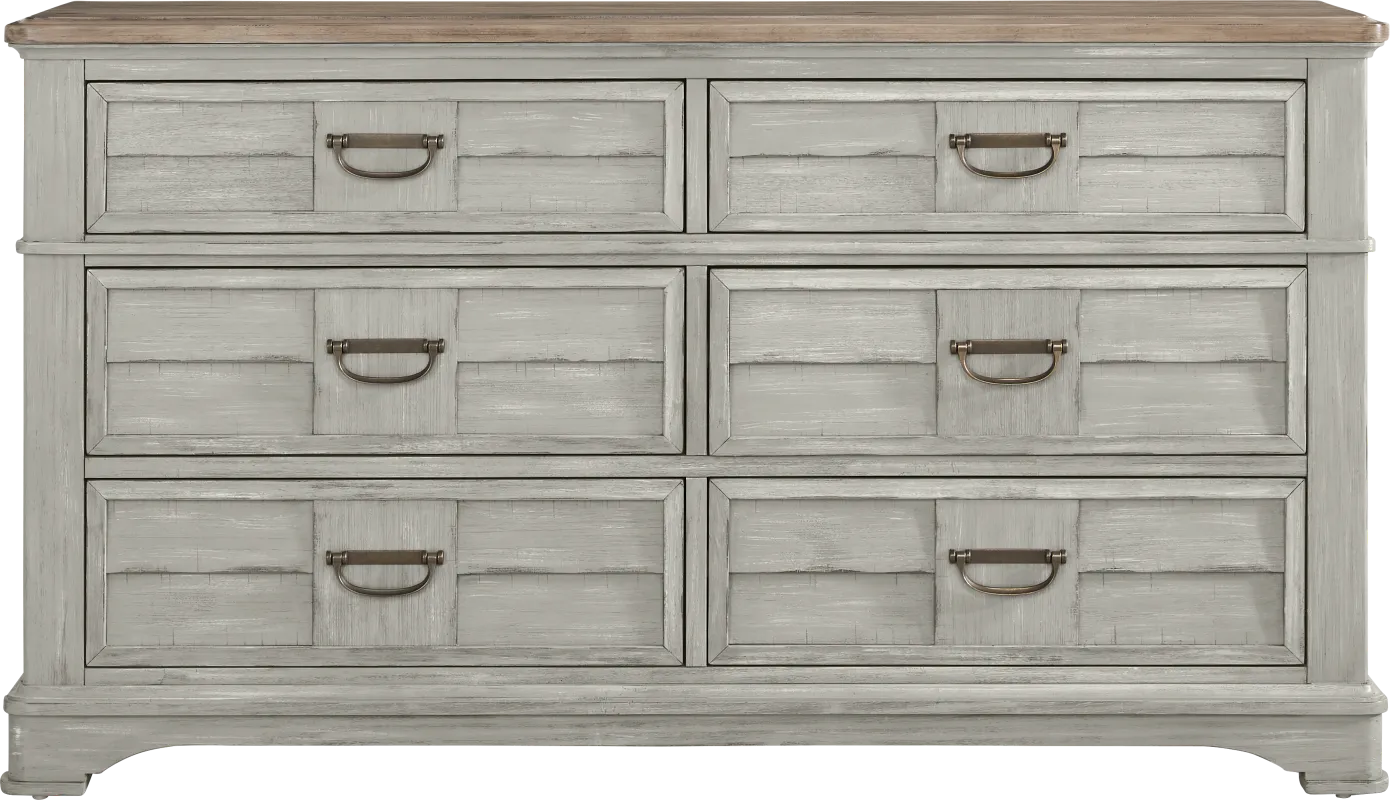 Edisto Bay Gray Dresser