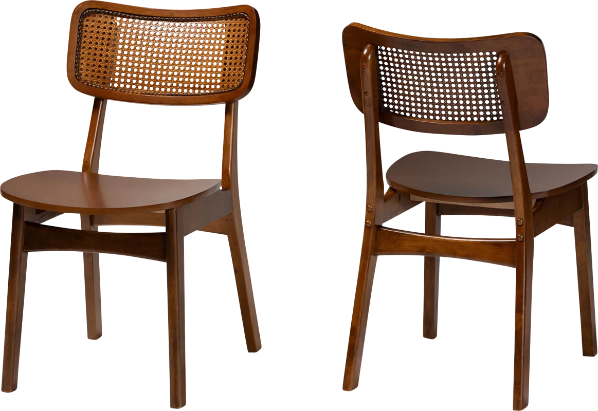Bolgiano Walnut Brown Dining Chair, Set of 2
