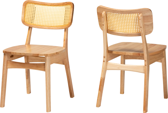 Calcasieu Light Brown Dining Chair, Set of 2