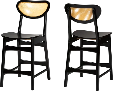 Traminer Dark Brown Counter Stool, Set of 2