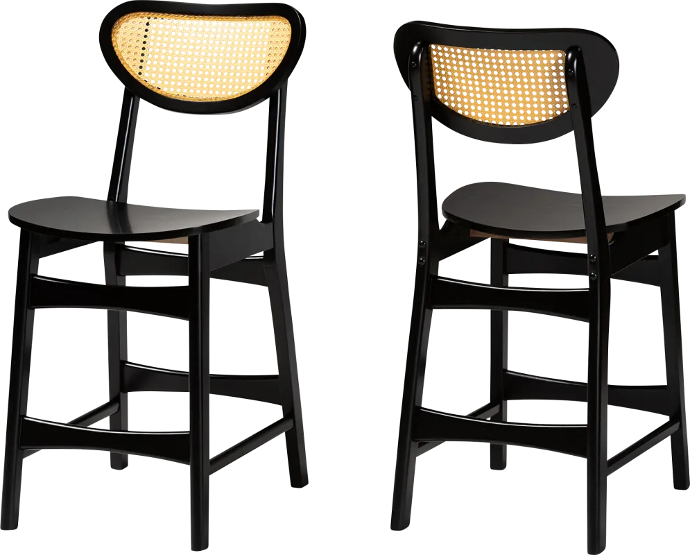 Traminer Dark Brown Counter Stool, Set of 2