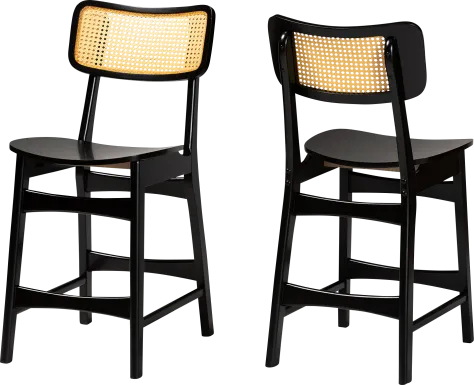 Bolgiano Dark Brown Counter Stool, Set of 2