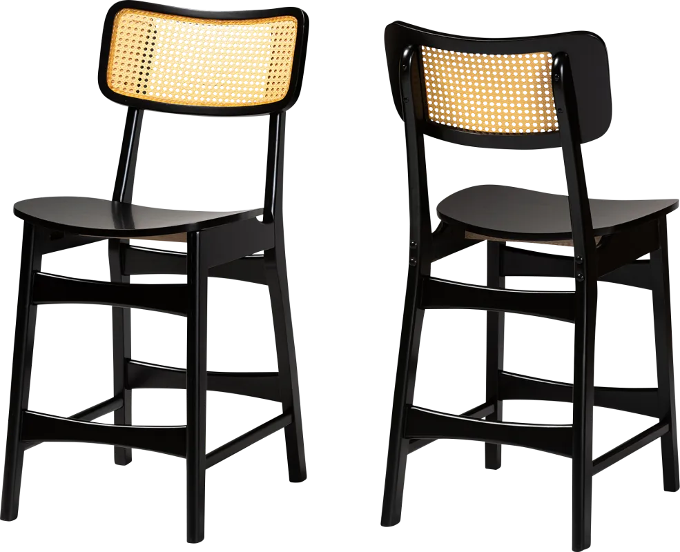 Bolgiano Dark Brown Counter Stool, Set of 2