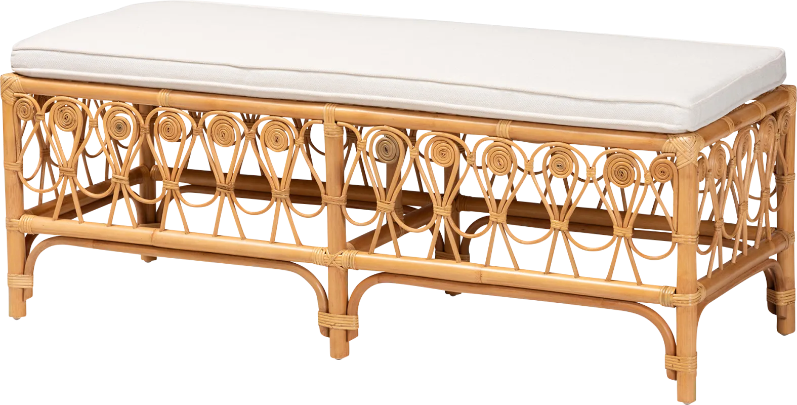 Carmenere Light Brown Accent Bench