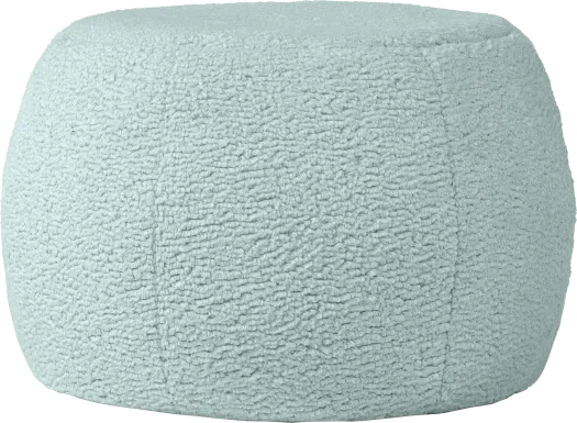 Bansqa I Green Shearling Pouf