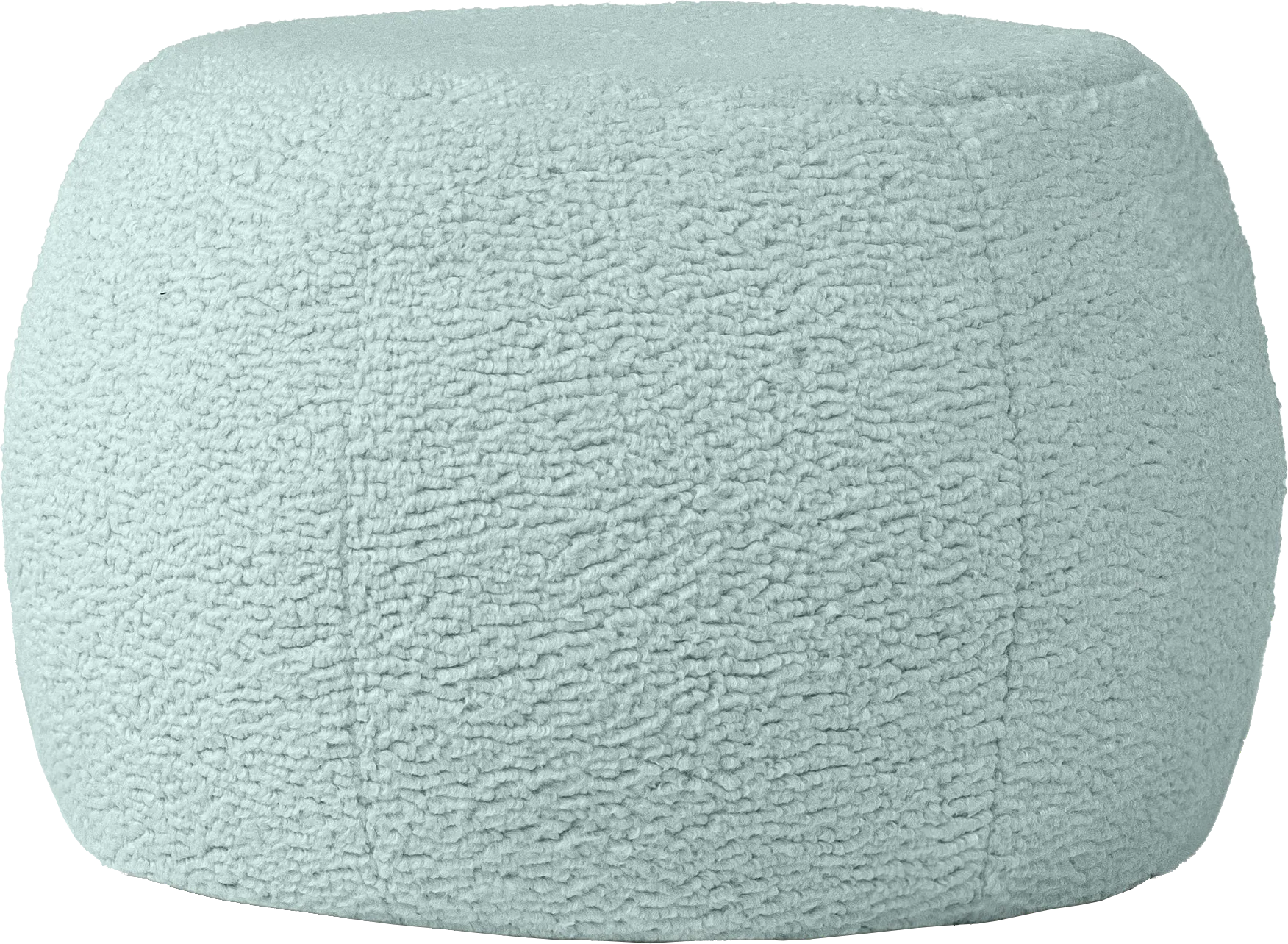 Bansqa I Green Shearling Pouf - Image 1