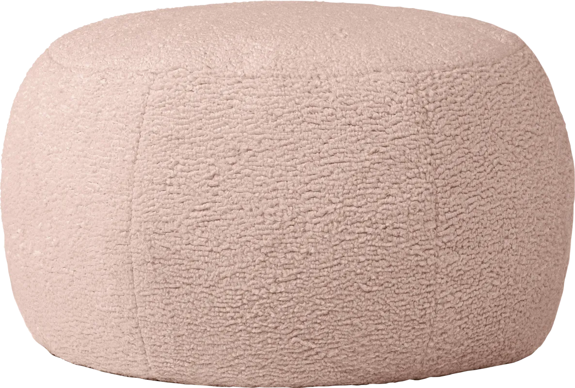 Meashi Pink Shealing Pouf