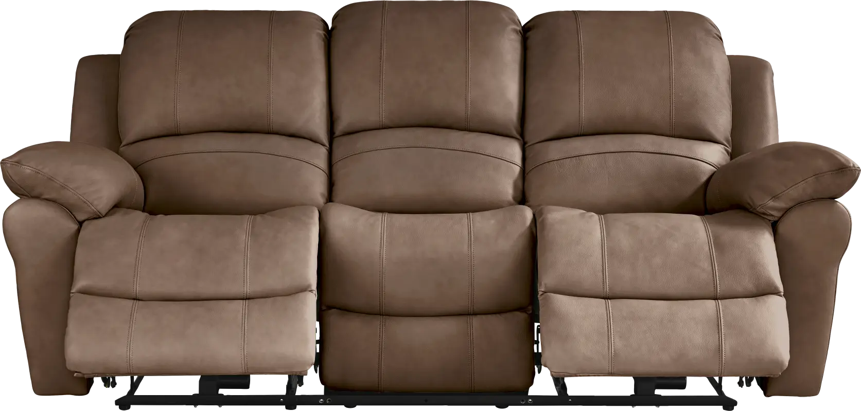 Vercelli Way Brown Leather Power Reclining Sofa