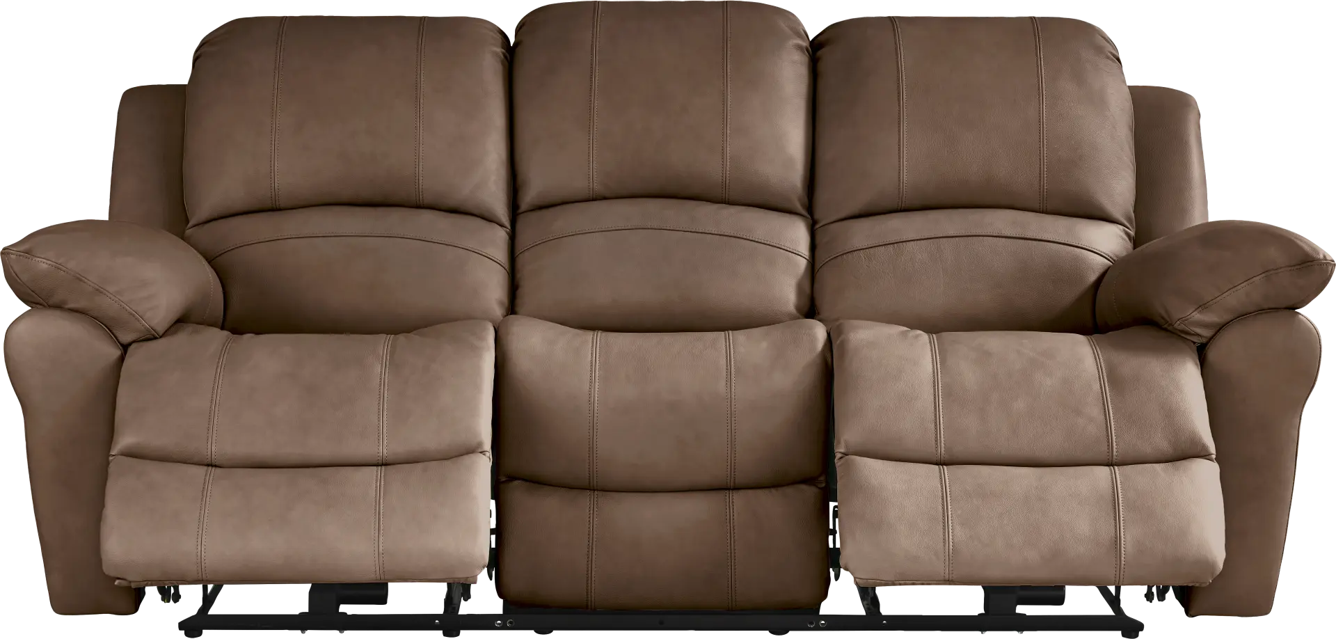 Vercelli Way Brown Leather Power Reclining Sofa