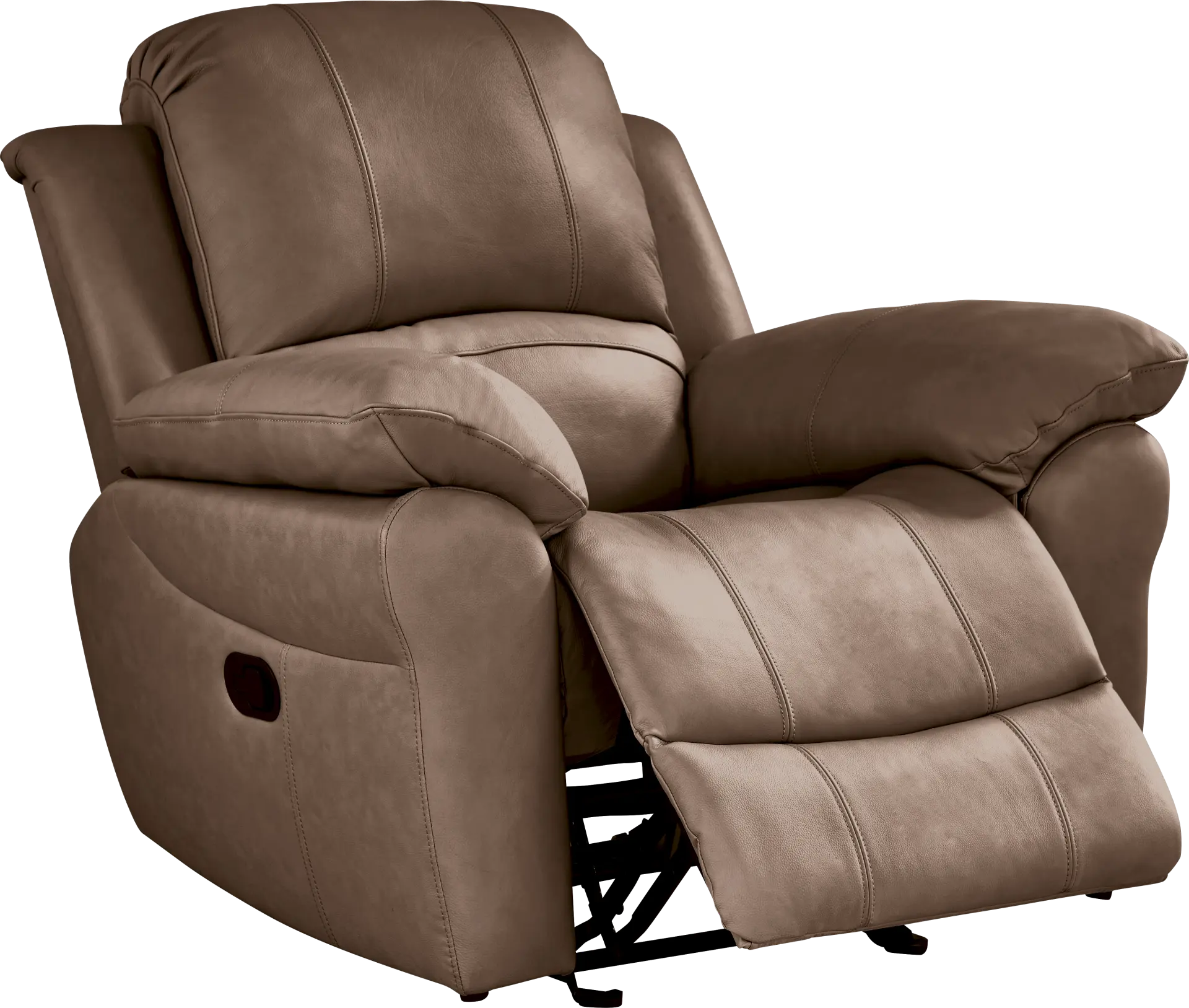 Vercelli Way Brown Leather Rocker Recliner