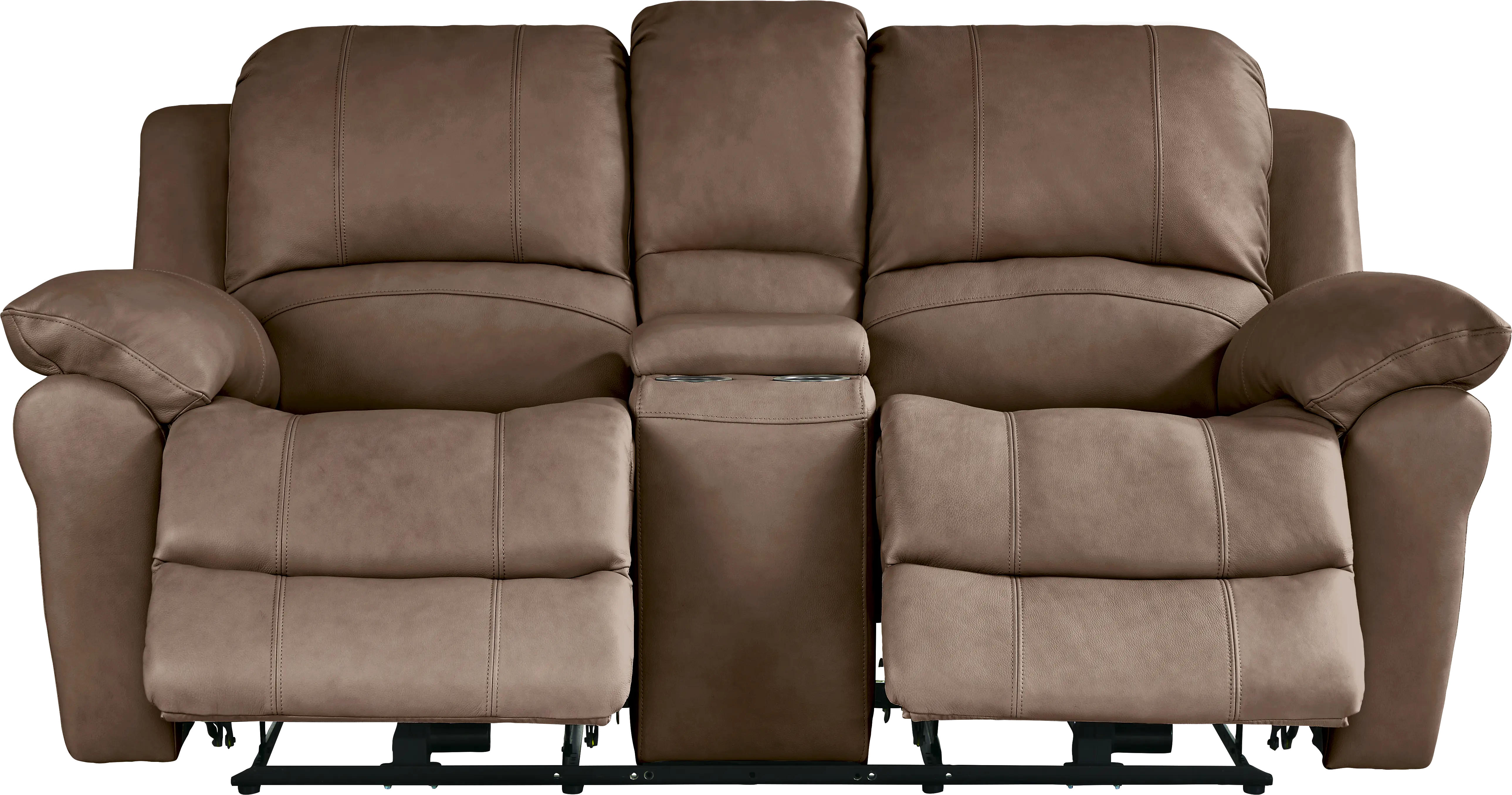 Vercelli Way Brown Leather 7 Pc Power Reclining Living Room with Reclining Sofa - Thumbnail - Image 2