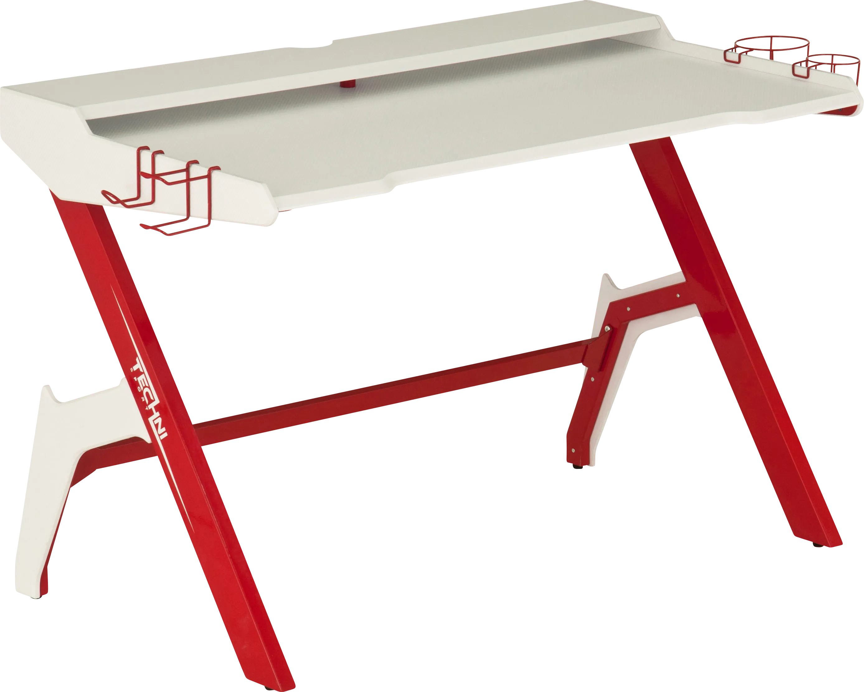 Russuo Red/White Gaming Desk - Thumbnail - Image 1