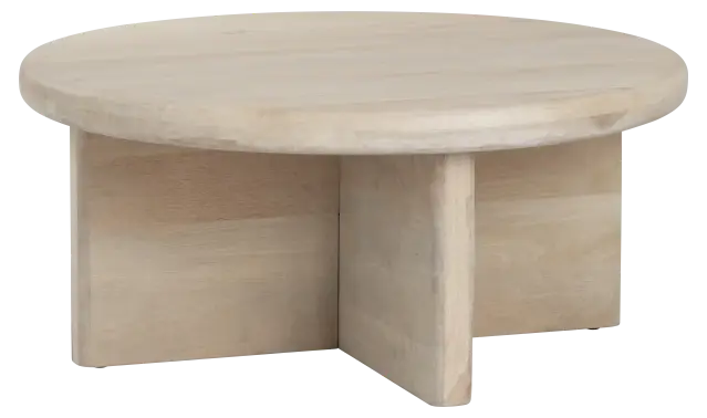 Spangles Table Sharples Natural Beige,White Cocktail Table | Rooms to Go