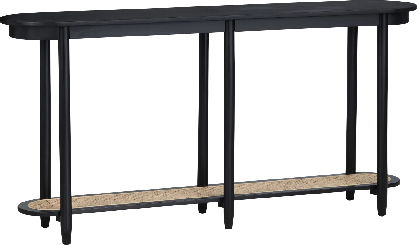 Anchura Black Sofa Table