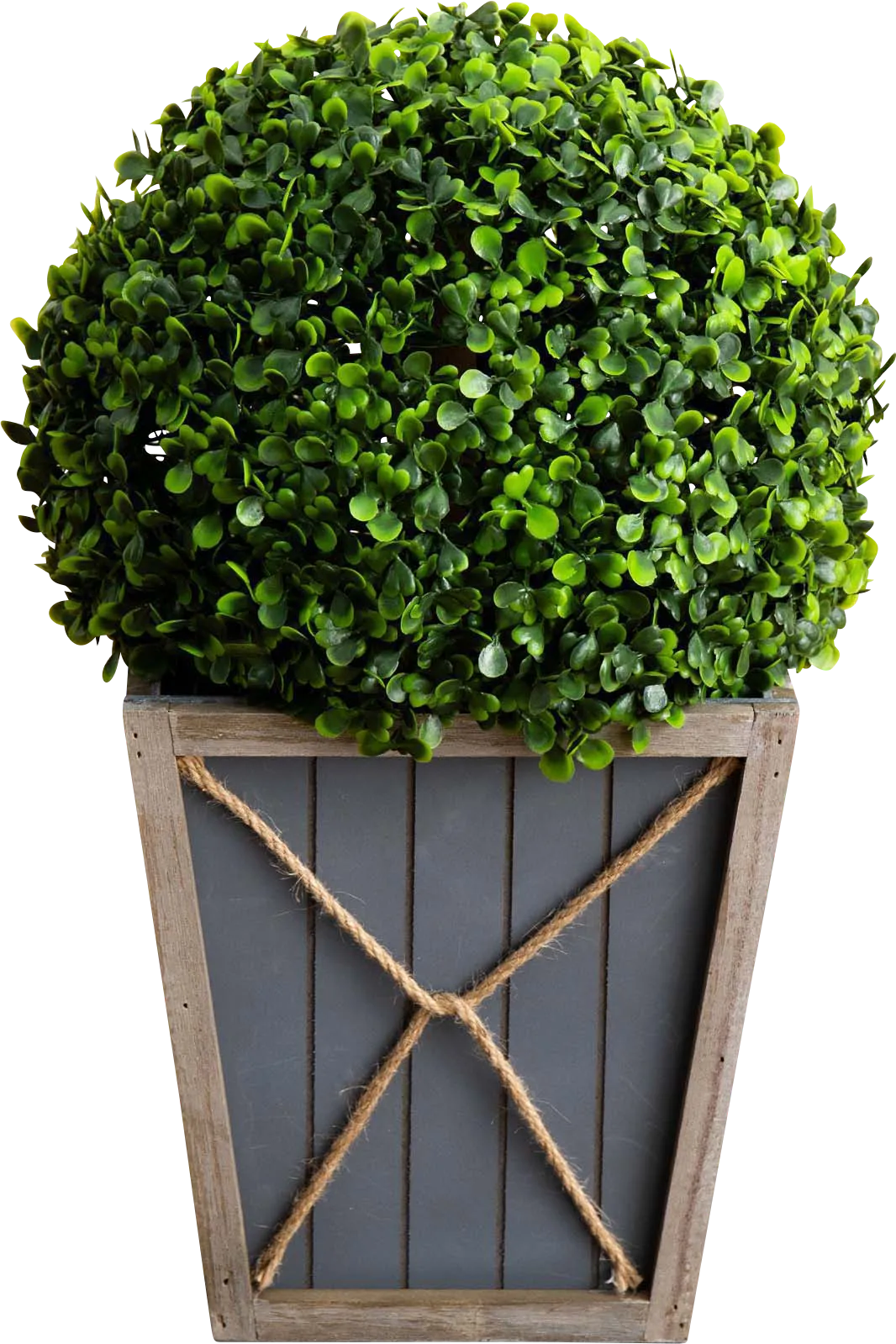 Appleberry I Green Artificial Boxwood Ball Topiary - Thumbnail - Image 1