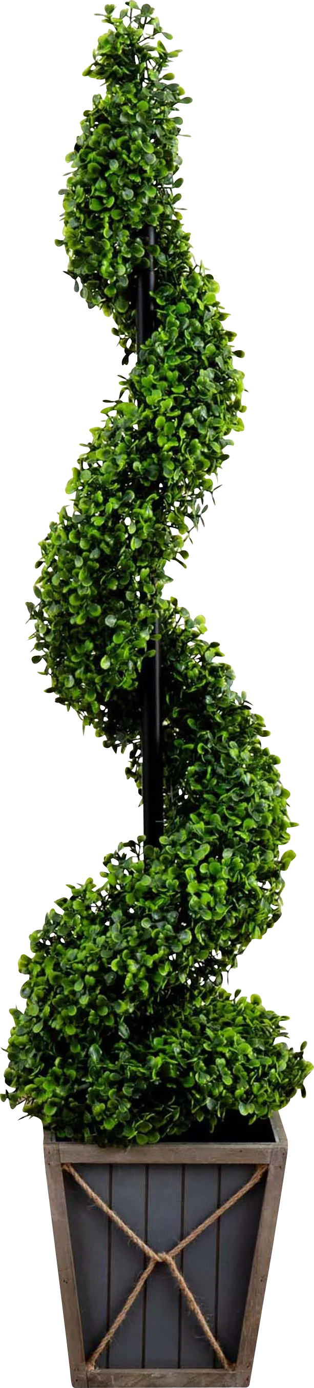 Berteau Green Artificial Boxwood Spiral Tree - Image 1