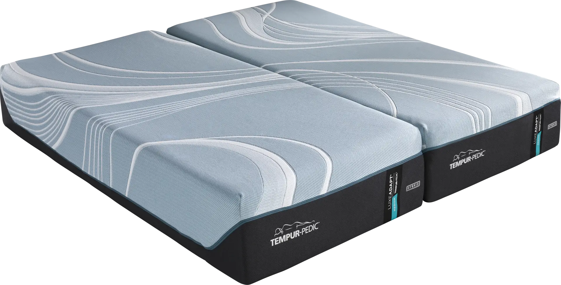 Tempur-Pedic LuxeAdapt Medium Hybrid Split California King Mattress Pair