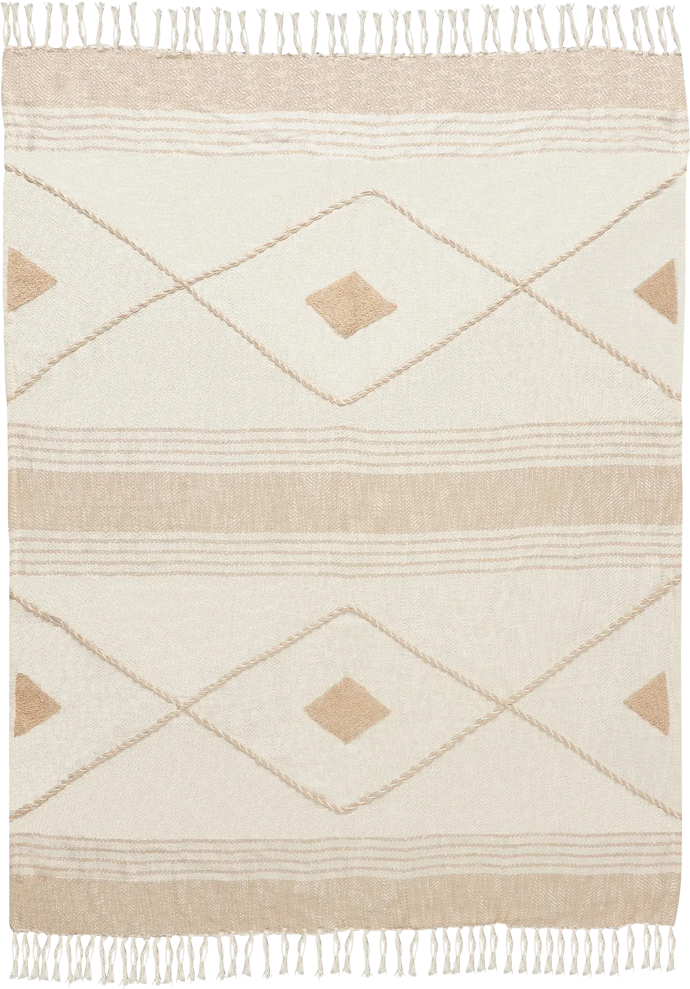 Allico Beige Throw Blanket