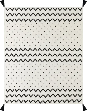 Hookstone I Black Throw Blanket