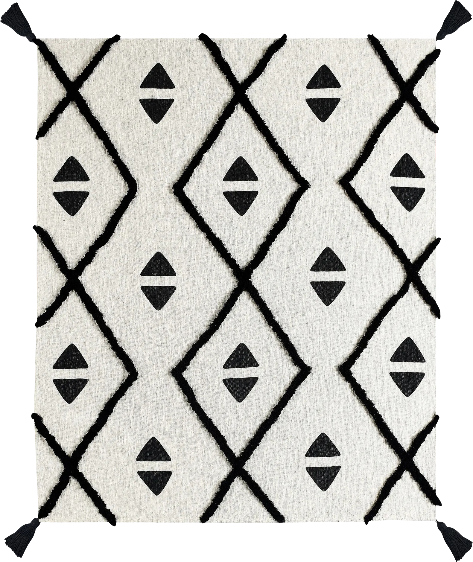 Hookstone III Black Throw Blanket - Image 1