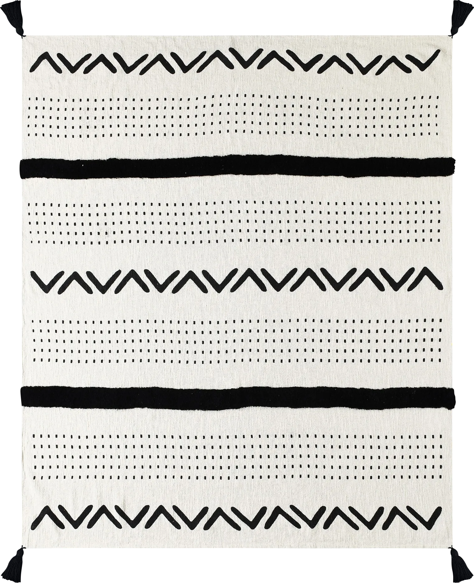 Hookstone IV Black Throw Blanket - Image 1