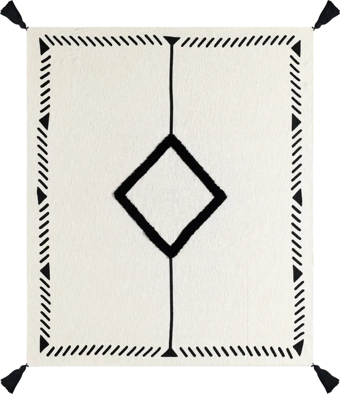 Hookstone VI Black Throw Blanket