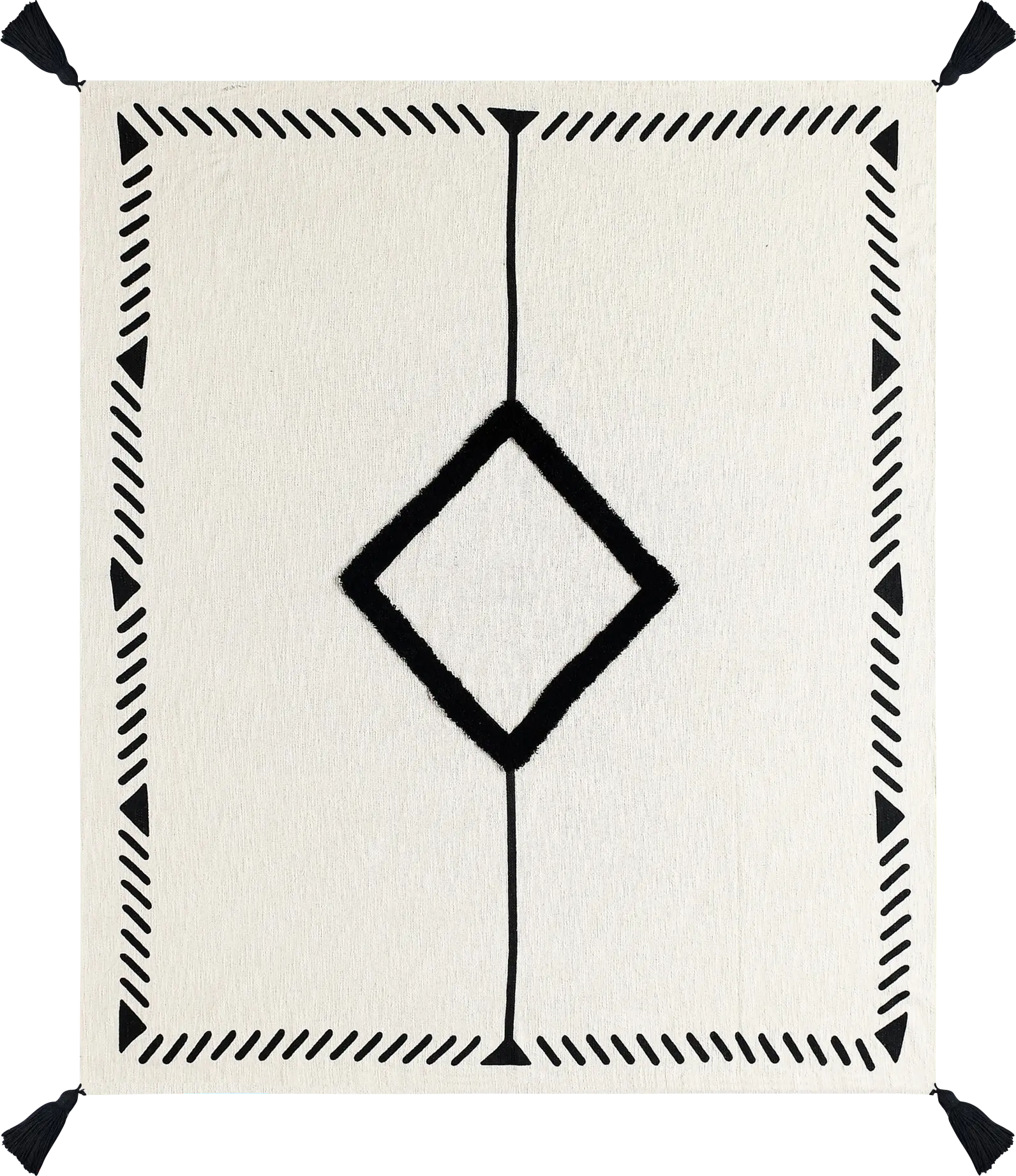 Hookstone VI Black Throw Blanket