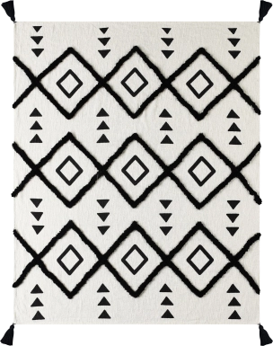 Hookstone VIII Black Throw Blanket