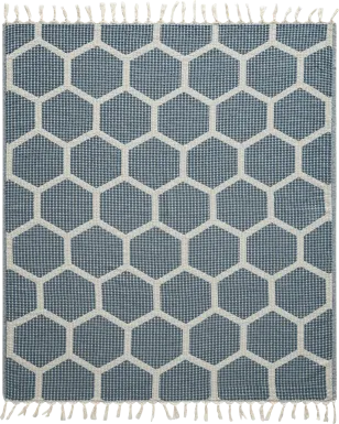 Woodgaler Blue Throw Blanket