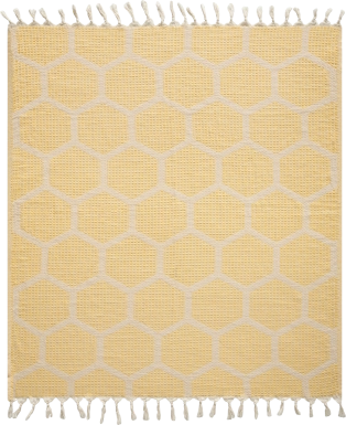 Woodgaler Yellow Throw Blanket