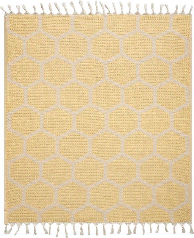 Woodgaler Yellow Throw Blanket