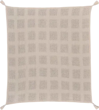Marsway Cream Throw Blanket