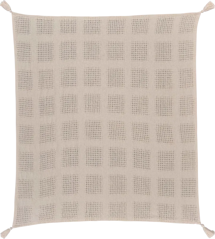 Marsway Cream Throw Blanket