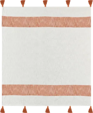 Wargol Orange Throw Blanket