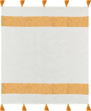 Wargol Yellow Throw Blanket