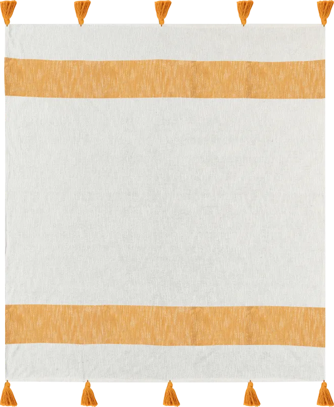 Wargol Yellow Throw Blanket