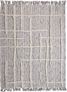 Allarts Gray Throw Blanket