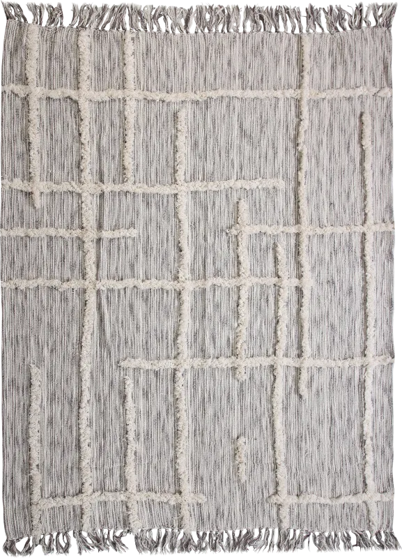 Allarts Gray Throw Blanket
