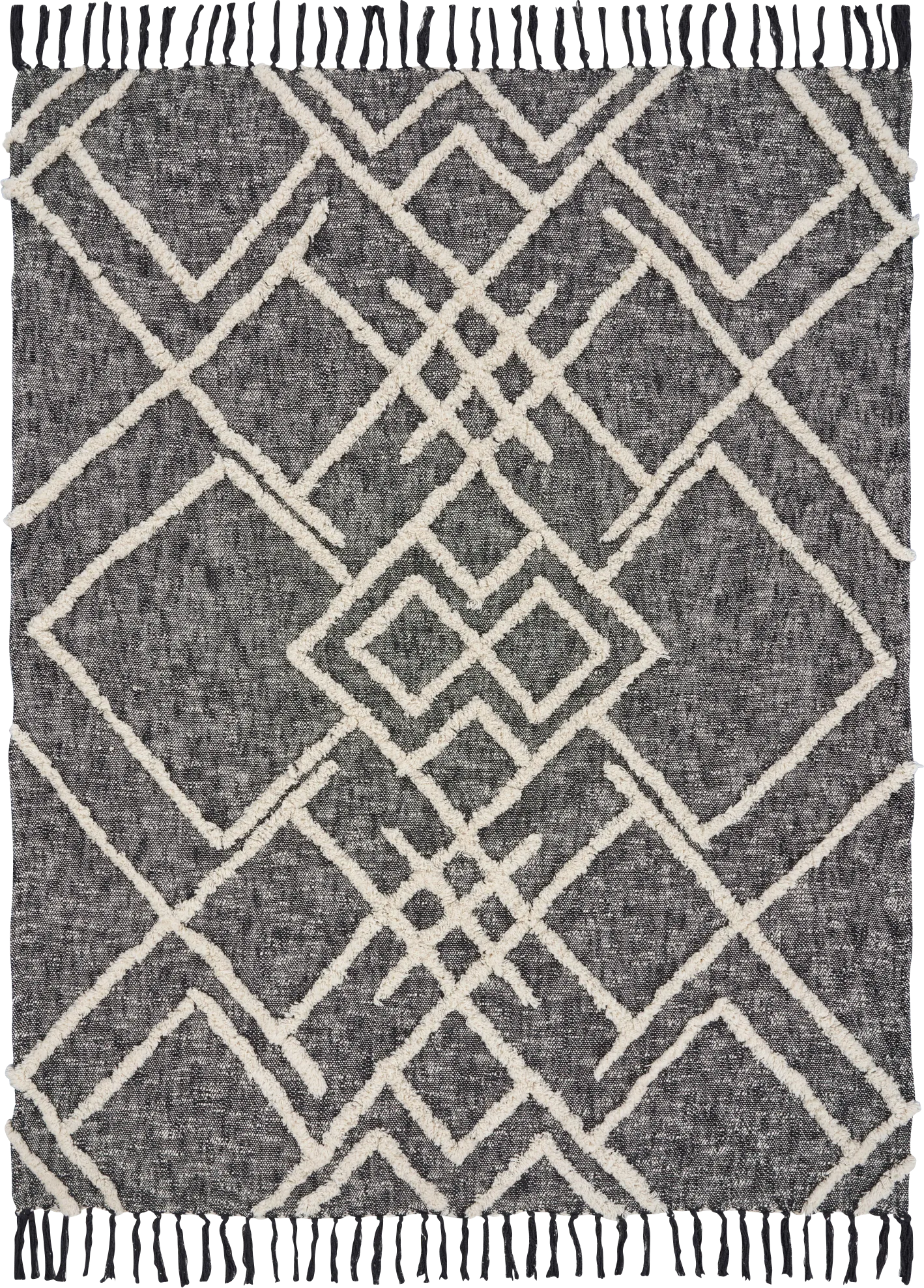 Fluxarts Black Throw Blanket - Image 1