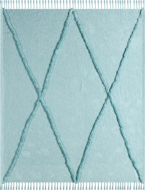 Peachwell Aqua Throw Blanket