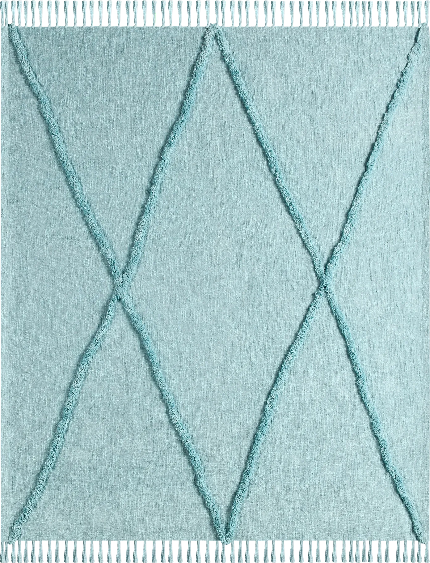 Peachwell Aqua Throw Blanket - Image 1