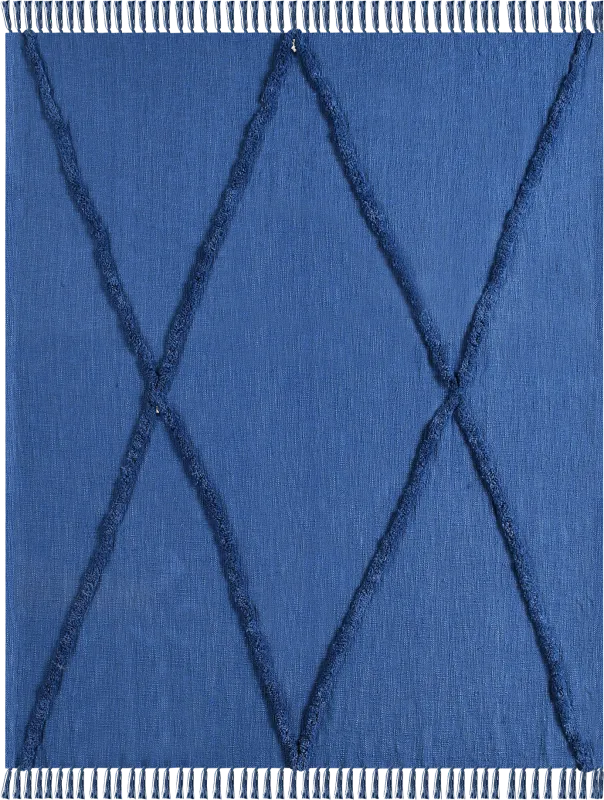 Peachwell Blue Throw Blanket