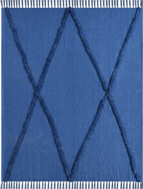 Peachwell Blue Throw Blanket