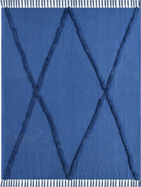 Peachwell Blue Throw Blanket