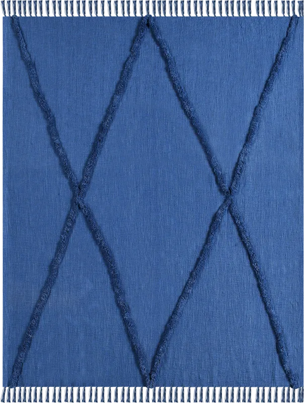 Peachwell Blue Throw Blanket