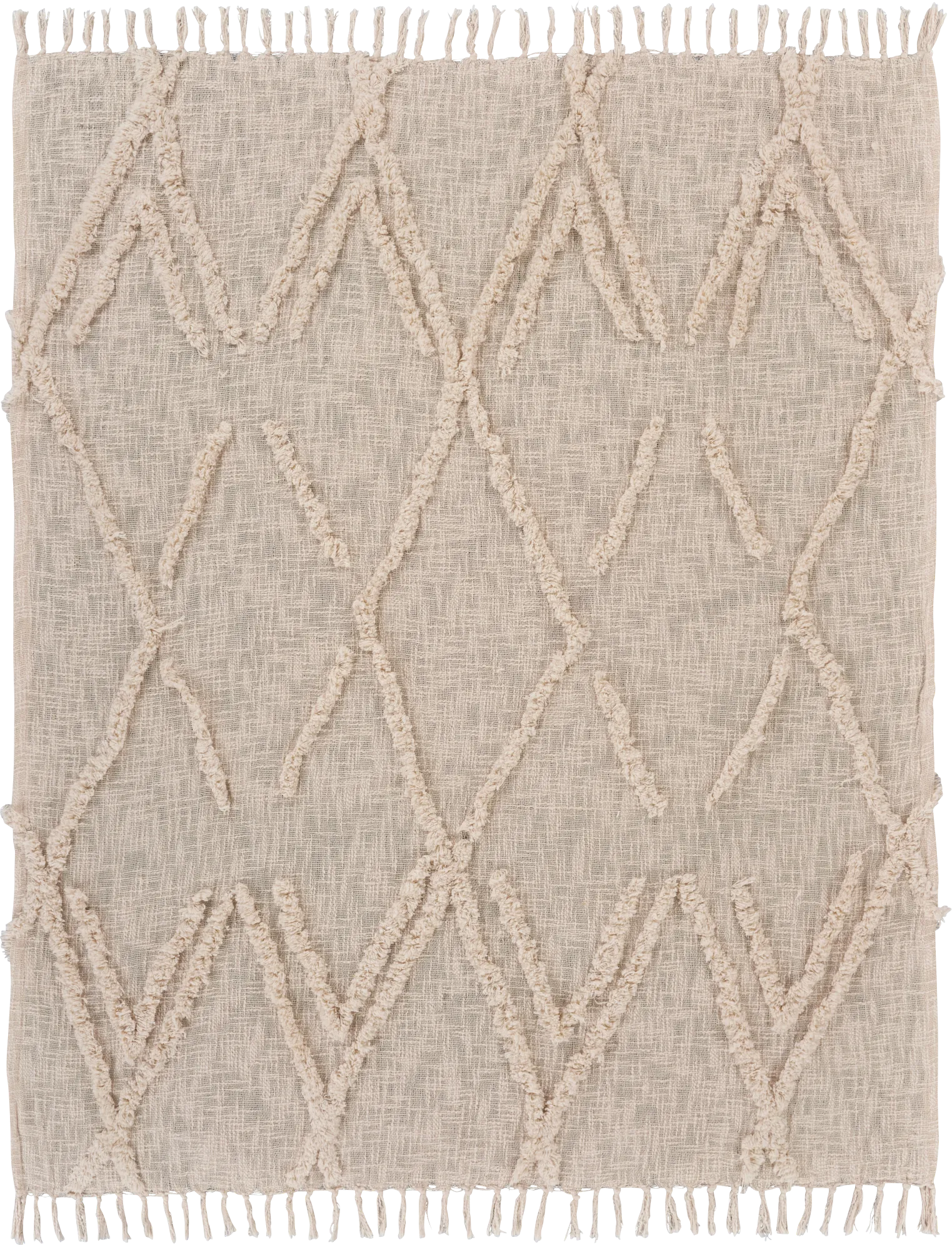 Joyist Beige Throw Blanket - Image 1