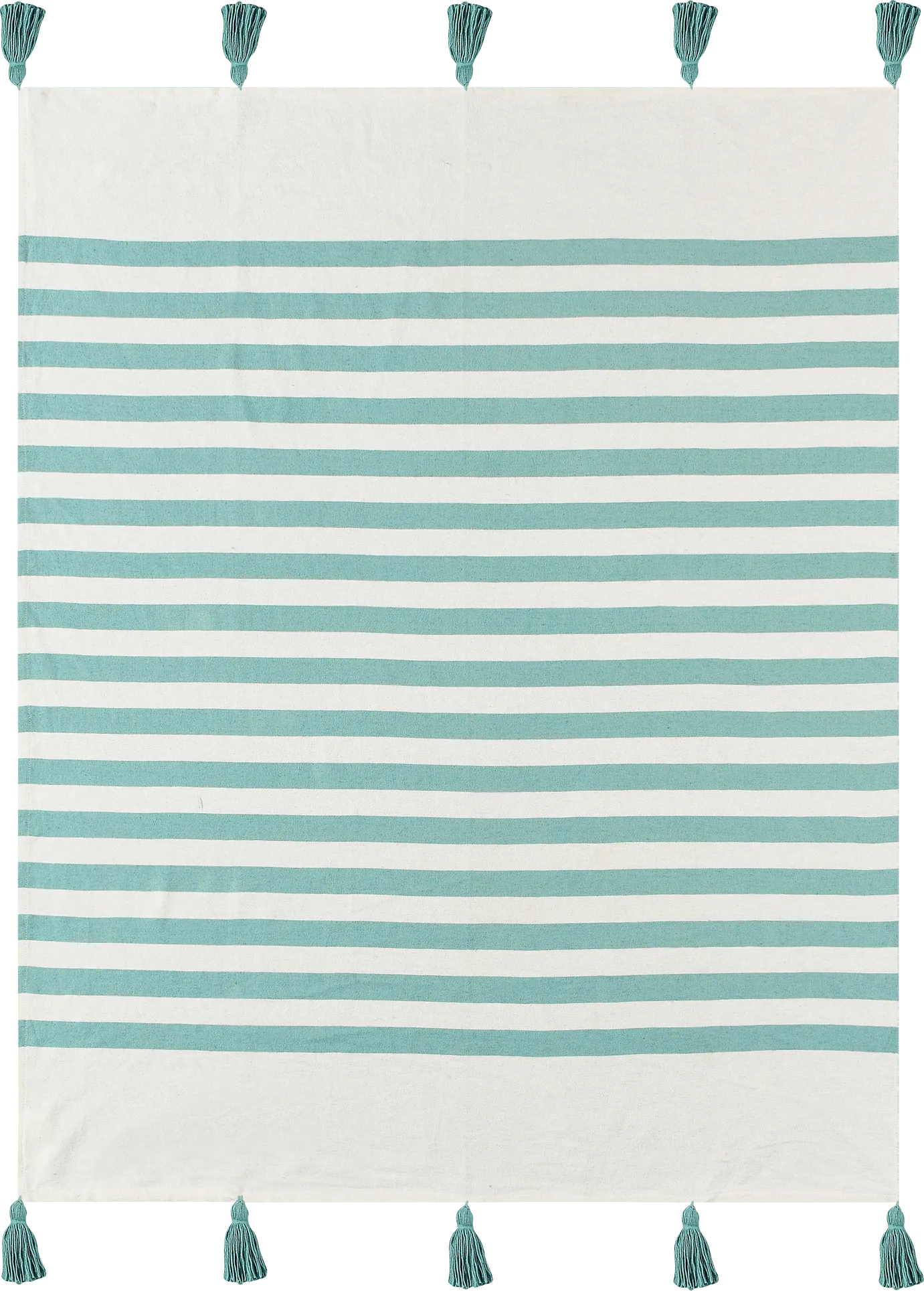 Olive Lane Aqua Throw Blanket - Image 1