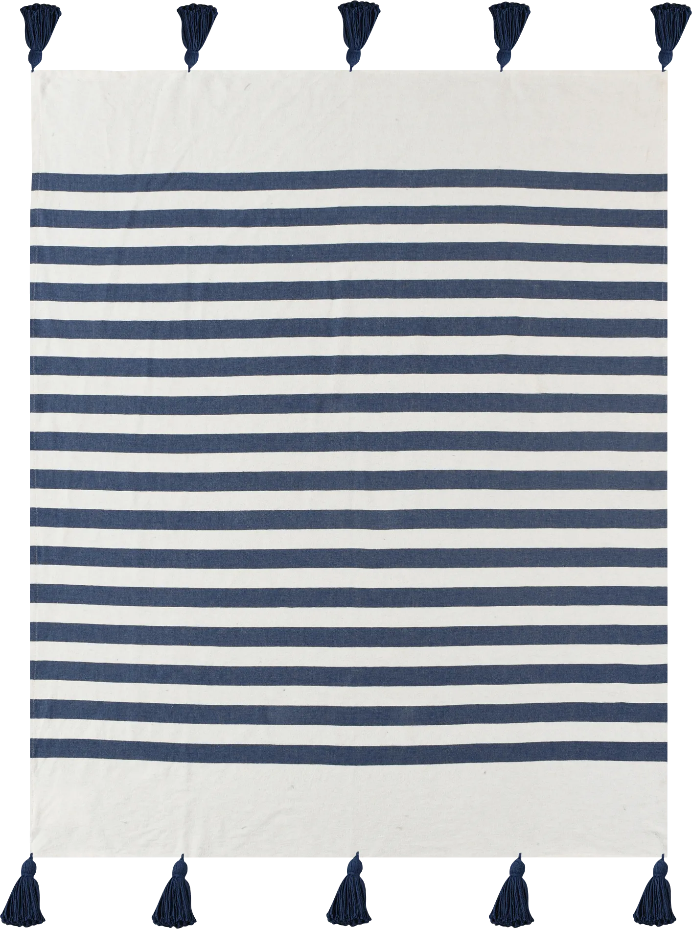 Olive Lane Navy Throw Blanket - Image 1
