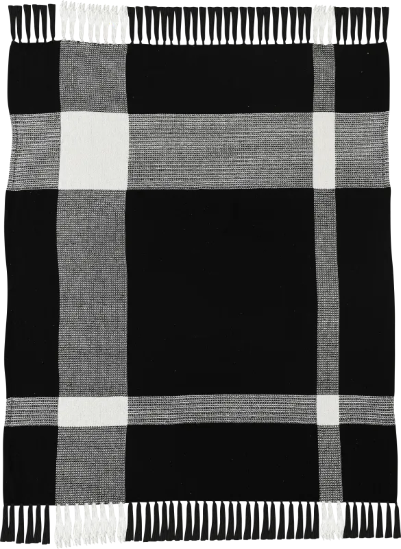 Novajoy Black Throw Blanket