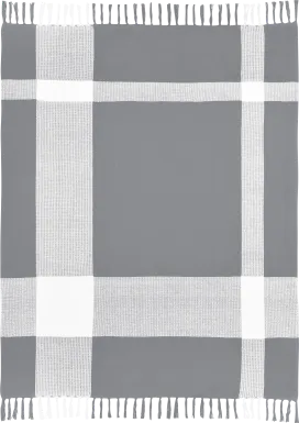 Novajoy Gray Throw Blanket